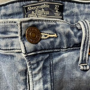 Abercrombie and Fitch Simone High Rise Blue jean